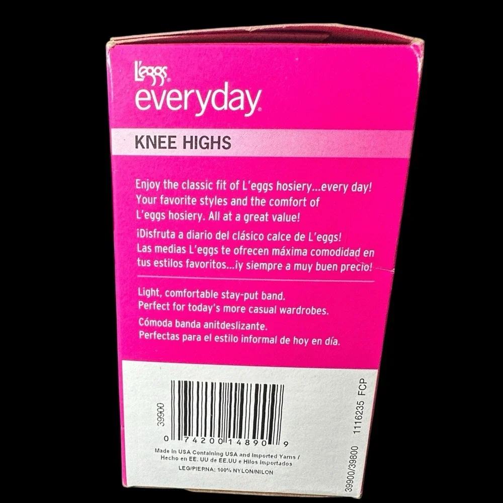 L'eggs Everyday Knee Highs 10 Pair One Size Suntan Reinforced Toe #14890 US MADE